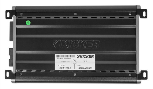 KICKER 46CXA12001 CXA1200.1 1200 Watt RMS Mono Class D Car