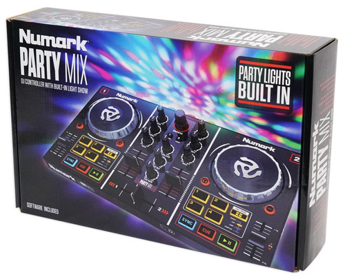 Numark Party Mix Serato DJ Controller w/Lights+(2) Powered 10