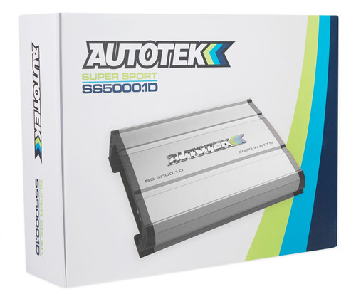 Autotek SS5000.1D 5000 Watt Mono Car Audio Amplifier 1-Ohm Class-D