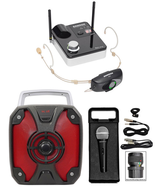 Samson AIRLINE 99M Rechargeable Headset+Free Wireless System+Rockbox+Microphone