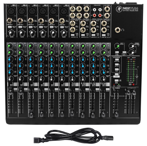 Mackie 1402VLZ4 14-Ch. Compact Analog Low-Noise Mixer w/ 6 ONYX 