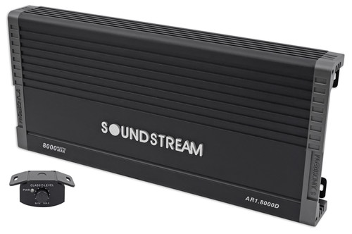 SOUNDSTREAM AR1.8000D ARACHNID Series 8000w Mono Amplifier 1-Ohm