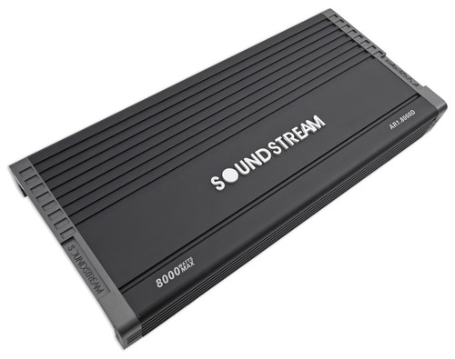 SOUNDSTREAM AR1.8000D ARACHNID Series 8000w Mono Amplifier 1-Ohm Class  D+Amp Kit