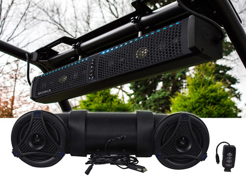 Hifonics TPS-6 Six-Speaker Waterproof Bluetooth Marine, ATV, UTV Soundbar System