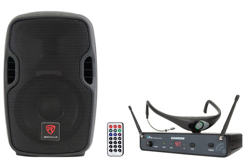 Samson Airline 88X Wireless Headset Fitness Mic+8" Speaker For Yoga/Spin/Pilates