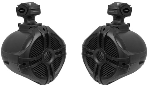 2 Rockville RWB70B 6.5" 360¬∞ Swivel Tower Speakers for Can-Am MAVERICK X3/X3 Max
