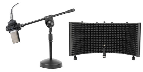 CAD Audio MixDown X1 Studio Condenser Microphone Mic+ShockMount+Stand +Iso Shield