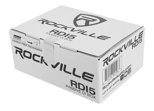 Rockville LINE8 8-Channel Line/Mic Mixer/Stereo/Mono/Battery