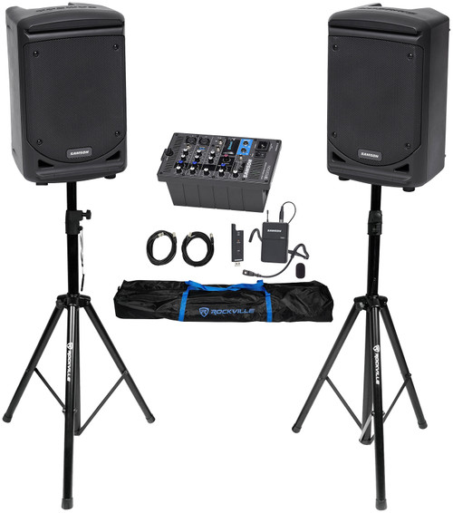 Samson Expedition XP300 300w Portable Fitness Speaker System+Headset 4 Yoga/Spin