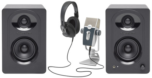 AKG PODCASTER ESSENTIALS Podcast Podcasting Kit w/USB Mic+Headphones+Monitors