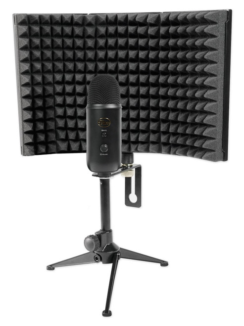 Blue Yeti Blackout Studio USB Recording Vocal Microphone Studio Mic+Vocal Shield
