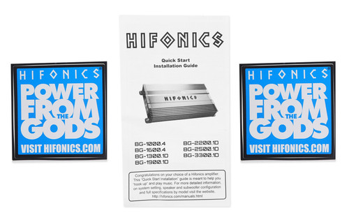 Hifonics BG-2500.1D BRUTUS Gamma 2500 Watt Mono Car Amplifier