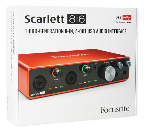 Focusrite SCARLETT 8I6 3rd Gen USB Audio Interface w/ Pro Tools 