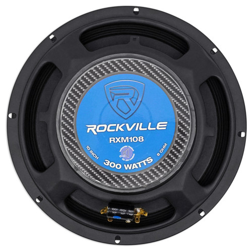 10 Inch Midrange Speakers 2) Rockville RM64PRO 400 Watt Ohm