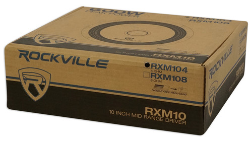 10 Inch Midrange Speakers 2) Rockville RM64PRO 400 Watt Ohm