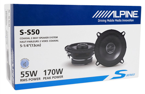 4) ALPINE S-S50 170w 5.25