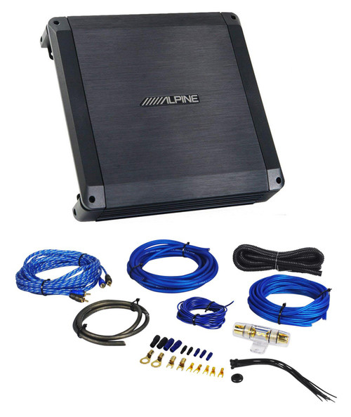 Alpine BBX-T600 300 Watt 2 Channel or Mono Car Amplifier Class-A/B 2-ohm+Amp Kit