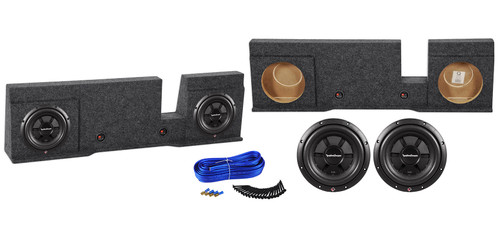 10" Rockford Fosgate Subwoofers+Sub Box For 04-08 Ford F150 Xcab or Super Crew