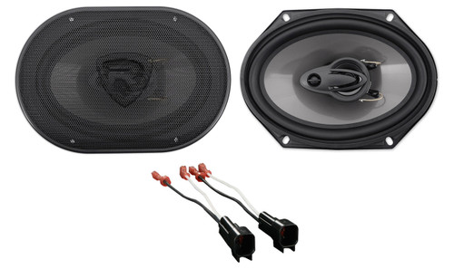 Rockville 6x8" Rear Speaker Replacement Kit For 2005-07 Ford F-250/350/450/550