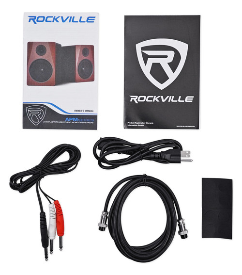 Rockville APM8W 8 inch 2 Way 500W Active Powered USB Studio