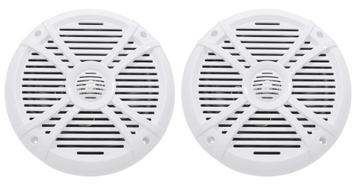 (2) Rockville RMSTS80W 8 inch 1000w Waterproof Marine Boat Speakers 2-Way White