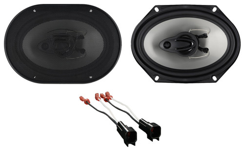 Rockville 6x8" Rear Factory Speaker Replacement Kit For 2005-2006 Ford Mustang