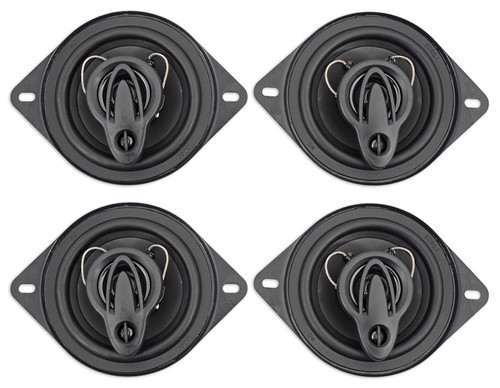 (4) Rockville RV35.3A 3.5" 3-Way Car Speakers 400 Watts/120 Watts RMS CEA Rated