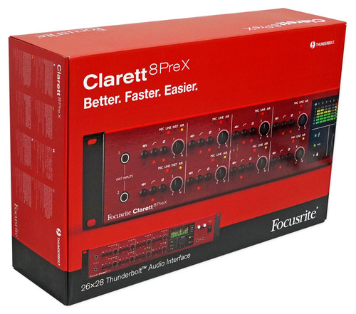 DTM・DAW Focusrite Clarett 8Pre X Thunderbolt Focusrite Clarett 8Pre Thunderbolt | Sinamex Recording Store