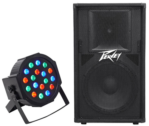 Peavey PV115 800 Watt 15" 2-Way Speaker System Cabinet PV 115+Wash Light Par Can