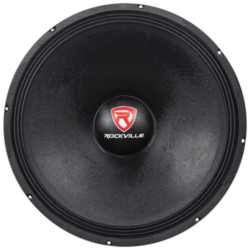 Rockville RVW1800P4 1800w 18 Raw DJ Subwoofer 4 Ohm Sub Woofer 240OZ Magnet