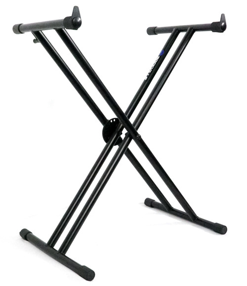 Rockville Double X Braced Keyboard Stand w Push Button Lock For Yamaha P-45