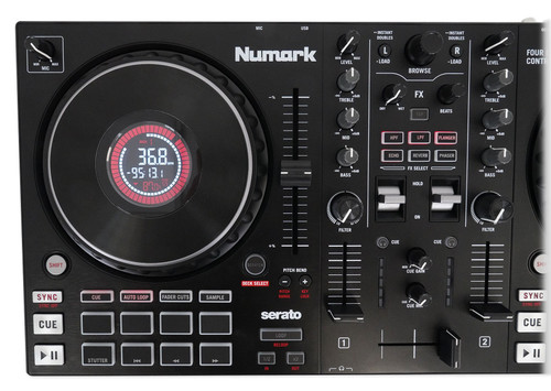 Numark Mixtrack Platinum FX 4-Deck Serato DJ Controller+Headphones