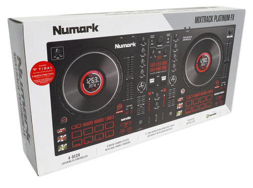 Numark Mixtrack Platinum FX 4-Deck Serato DJ Controller+Adjustable