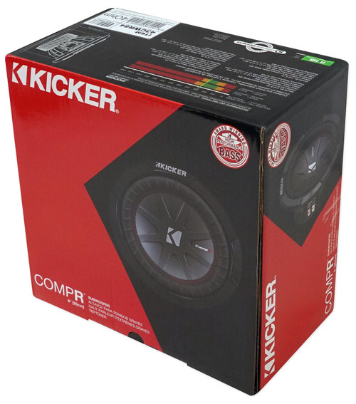 (4) Kicker CWR 8" Subwoofers+Sub Box Enclosure For 2007 CURRENT GM Crew Cab Rockville Audio