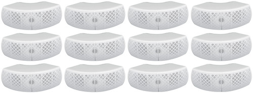 12) Rockville WET-D4 White Indoor/Outdoor Commercial/Restaurant/Bar 70V Speakers