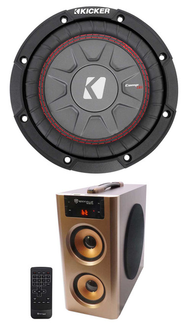 Kicker 43CWRT672 COMPRT67 6.75" 300 Watt DVC 2-Ohm Car Subwoofer + Free Speaker
