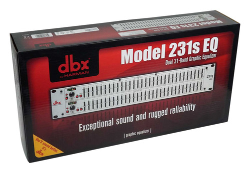 DBX 231S Dual 31 Band Graphic Equalizer Audio Rack Mount EQ+