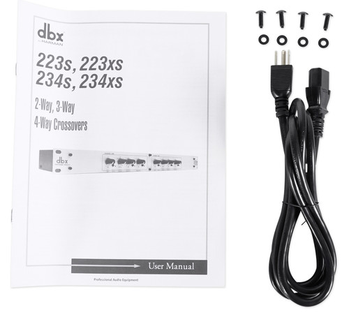 DBX 234XS Rack Mount Stereo 2/3/4-Way Crossover Pro Audio