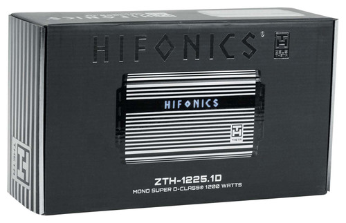 Hifonics ZTH-1225.1D Zeus 1200w Mono Class D Compact Car Audio  Amplifier+Amp Kit