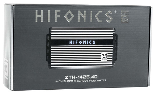 Hifonics ZTH-1425.4D Zeus 1400 Watt 4 Channel Class D Car Amplifier + Amp  Kit