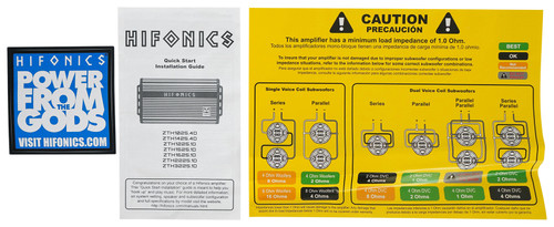 Hifonics ZTH-1525.1D Zeus 1500w Mono Class D Compact Car Audio