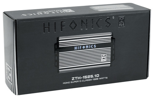 Hifonics ZTH-1525.1D Zeus 1500w Mono Class D Compact Car Audio  Amplifier+Amp Kit