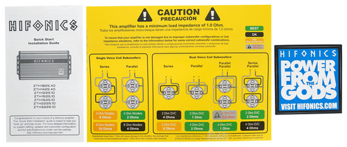 Hifonics ZTH-1625.5D Zeus 1600 Watt 5 Channel Class D Car