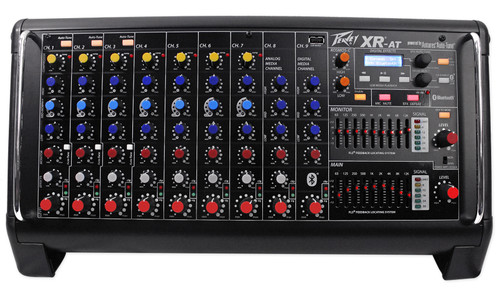 Peavey XR AT 1000w Powered 9 Channel Mixer w/ Bluetooth+AutoTune XRAT+Bag+ Mic - Rockville Audio