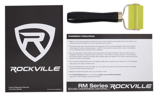 Rockville RM12-B Trunk Lid+2-Door Sound Dampening Car Audio Kit Dynamat Sample
