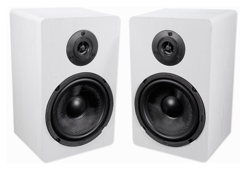2) Rockville RockShelf 68W 400w White 6.5 inch Home Theater