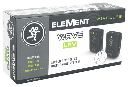 Mackie EleMent Wave LAV Wireless Lavalier Microphone System - Rockville Audio