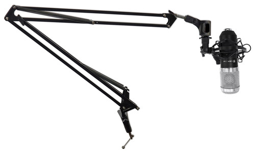 Rockville RCM01 Studio Recording Condenser Microphone Mic+Boom Arm+Desk Clamp