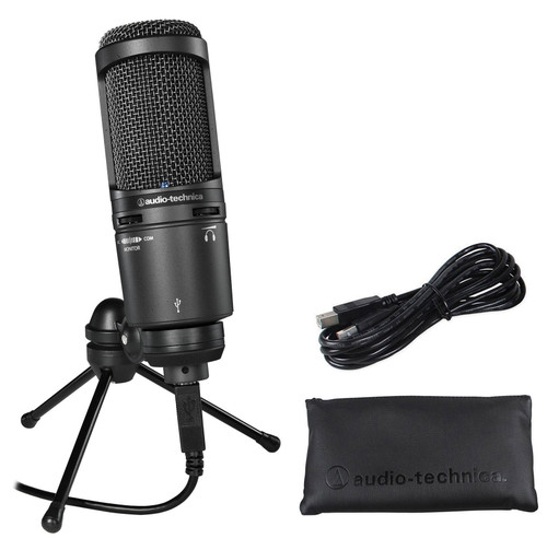 Audio Technica AT2020USB+ PLUS USB Recording Microphone + iPhone/iPad Cable