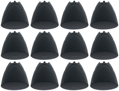 12) Rockville PEN-525T Black 5.25" 70V Hanging Pendant Speakers 4 Restaurant/Bar